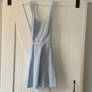 Southern Tide seersucker dress with cross over back